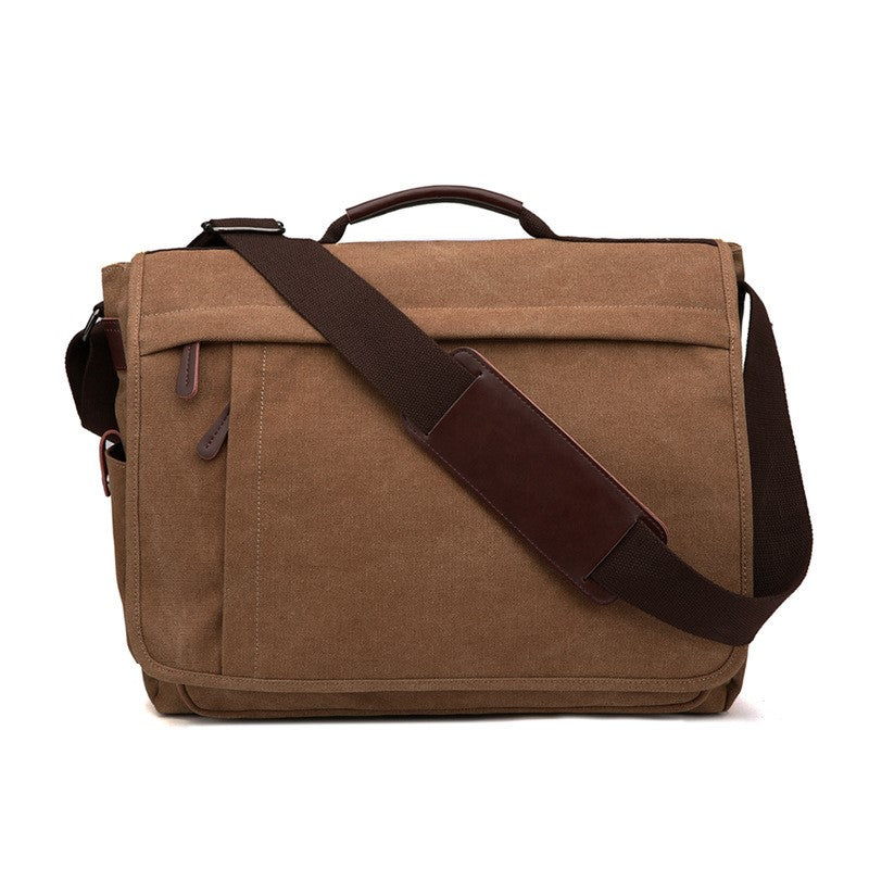 Urban Canvas Messenger Bag – Coffee | Crossbody Co.