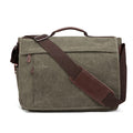 Urban Canvas Messenger Bag – Green | Crossbody Co.